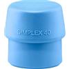 HALDER 3201.040 - Boca de recambio TPE blando azul Simplex Ø 40 mm