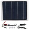 Goshyda Pannello Solare Portatile 10W 12V, Kit Caricabatterie Solare con 2 Uscite USB, Clip Batteria, Presa Accendisigari, per Ricarica Batteria 12V, Accessori Camper, Auto