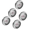 CoCud Vetro Livello Olio Compressore Aria, | Maschio G3/4 | Finestra Vetro Indicatore Testa Esagonale Alluminio - (Applicazioni: Accessori Scatola Del Cambio), 5Pz