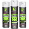 Spraytive 3 x pastelli spray da 500 ml, colore rosa fluo, lavabile, vernice a gesso luminosa, per esterni, marcatura del pavimento, temporaneo, per asfalto, erba, calcestruzzo