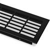 SOTECH Griglia di ventilazione Griglia della porta Griglia di ventilazione Griglia angolare - Nero - 750 mm de SOTECH