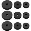 VGOL 30 Set di rondelle piatte in gomma per rubinetti da bagno 3/8 1/2 3/4 per bulloni viti rubinetti elettrodomestici nero