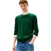 Tommy Hilfiger Uomo Pullover Essential Cotton con Scollo Rotondo, Verde (Ornamental Green Heather), XS