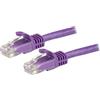 StarTech.com N6PATC15MPL cavo di rete Viola 15 m Cat6 U/UTP (UTP)