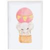 Crochetts Immagine Uncinetti Legno colorato MDF 33 x 43 x 2 cm Elefante