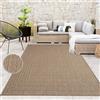 Paco Home Tappeto per interni ed esterni, terrazza e balcone, resistente alle intemperie, tinta unita con struttura, dimensioni 240x340 cm