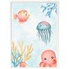 Crochetts Immagine per bambini con animali marini LMN-89-C