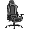 OEM Sedia da gaming, altoparlanti Bluetooth, design ergonomico, nero-grigio
