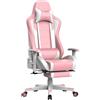 OEM Sedia da gaming, altoparlanti Bluetooth, design ergonomico, rosa