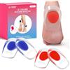 Favelable 2 Paia Talloniera in Silicone per Tallonite,Tendine d'Achille Plantari per Tallonite,Supporti in Gel per Talloni-Cuscinetti per Tallone-Solette Tallone Per Ridurre Pressione e Fastidi（L:40-45)