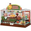 I-TOTAL® - Shop in a Box Kit Creativo Fai da Te Miniatura 3D Costruisci e Colleziona Negozi Stile Pastello, Modellino con Dettagli Decorativi - Idea Regalo (MINI WORLD) (FRIED CHICKEN SHOP)