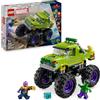 LEGO | Marvel Truck di Hulk Contro Thanos - Camion Giocattolo da Costruire per Supereroi con 2 Minifigure e Accessori come il Guanto dell'Infinito - Set da Collezione per Bambini da 7 Anni - 76312