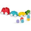 Clementoni Soft Clemmy, Trenino Sensoriale, Playset con Mattoncini Morbidi, Made in Italy, Lavabile, 6 Mesi+, 17424