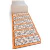 JKG Bingo Pad 100 fogli di biglietti - 600 giochi Jumbo Bingo Game Books | Grande numero perforato e numerato Bingo Lotteria Arcade | Libri di attività per adulti per bingo dabber | Forniture artistiche