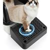 Bartuke Rampa per lettiere per gatto, gradini per gatti rialzati, pedale per filtri per lettiere per gattini anziani, lettiera automatica per gatti autopulente (Nero)
