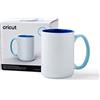 Cricut Tazza Vuota in Ceramica Smussata, 1 Tazza di Sublimazione a Inchiostro Infusibile, per l'Uso con Tutte le Macchine da Taglio a Cricut, Oceano, 425 ml (15 oz)