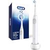 Oral-B iO Series 2 - Spazzolino da denti elettrico ricaricabile, bianco puro, con 1 testina per la cura delicata, sensore automatico di pressione per proteggere le gengive, 3 modalità, timer da 2