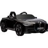 Macchina Elettrica Per Bambini 3-6 Anni Con Licenza Bmw Con Telecomando, Clacson E Fari, 115x67x45 Cm, Nera