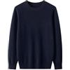 Rfmfkkg Maglione da uomo in cashmere a girocollo spesso a maglia pullover lavorato a maglia a maniche lunghe vestibilità slim jumper, Rosso, L