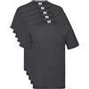Fruit of The Loom Valueweight 5 Pack, T-Shirt Uomo, Grigio (Dark Heather Grey HD), Small