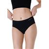 Lovable Slip Assorbente Lavabile Midi Dry Panties Donna, Nero, M