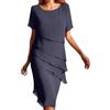 RYTEJFES Vestito Estivo Donna Abiti Estivi Donna Vestiti Lunga Cotone Curvy Corto Vestitino Primaverile Da Taglie forti Elegante 2Xl Abito Lungo Lunghi A Mezze Maniche Spiaggia Mare Summer Dresses for Women