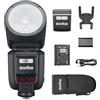 Godox V100N V100 N V100-N Testa Rotonda Flash Flash Speedlight per fotocamere Nikon 100Ws TTL HSS 1/8000s 2.4G Built-in LED Luce di Riempimento
