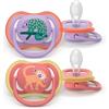 PHILIPS AVENT SUCCHIETTI ULTRA AIR +18M VIOLA E ROSSO CAMALEONTE E SCIMMIA 2 PEZZI