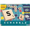 Mattel Games - Scrabble in legno, versione in spagnolo castigliano del gioco da tavolo con le parole, doppia modalità di gioco girando il tabellone e tessere in legno, 8+ anni, JGR64