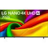 LG NANO 4K UHD AI NU85 85NU850B6LA TV LED, SMART TV, 85 ", Processore a7 Gen9, Charcoal Black, Classe F