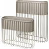 BROSTE COPENHAGEN - Set di 2 - L 72 x H 80 cm Fenja - Beige - Ferro laccato opaco