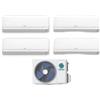 Sendo Climatizzatore Quadri Split Aris 9+9+9+12 con SFM-36OU4-AU2 R-32 Inverter Wi-Fi Classe A++ ,