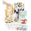 Pott'd Kit di Argilla senza cottura per Principianti. Kit fai da te creativo adulti comprendente argilla senza cottura, attrezzi, colori, pennelli, smalto e istruzioni passo-passo