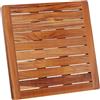 Hovea - Pedana Doccia in Legno 50 x 50 cm - Legno di Teak - Resistente all'Umidità, Antimuffa e Antiscivolo - Tappeto da Bagno Quadrato - Interno & Esterno - Tappetino Doccia - CB5050
