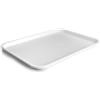 Lacor - 66998 - Vassoio per alimenti, Vassoio per alimenti, Polipropilene, Senza BPA, Impilabile, Resistente, Superficie antiscivolo, Lavabile in lavastoviglie, Colore bianco, 45x35 cm
