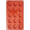 silikomart | SF031 Stampo in Silicone per Monoporzioni MADELEINE | Confezione da 1 Stampo per Dolci, Antiaderente, 44 x 34 mm, h 10 mm, Made in Italy