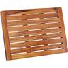 Hovea - Pedana Doccia in Legno 61 x 45 cm - Legno di Teak - Resistente all'Umidità, Antimuffa e Antiscivolo - Tappeto da Bagno Quadrato - Interno & Esterno - Tappetino Doccia - CB6145