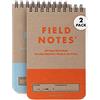 Field Notes: Heavy Duty Edition - Confezione da 2 quaderni con rilegatura a spirale, a righe e carta a quadretti, 8,9 x 14 cm
