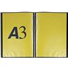 Favorit 400136594 Portalistino con 40 Buste, 29.7 x 42 cm, Nero
