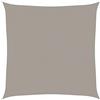 vidaXL Vela Parasole 160 g/m² Quadrata Grigio Chiaro 5x5 m in HDPE