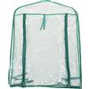 Qcwwy Copertura Sostitutiva per Serra in PVC Trasparente 69x49x92 Cm Mini Copertura per Piante per Scaffali a 2 Livelli