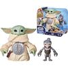 Star wars the mandalorian e grogu huggin grogu hasbro - figura interattiva con suoni