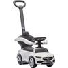 Macchina cavalcabile per bambini 1-3 anni convertibile in passeggino con licenza mercedes, 91x40x83 cm, bianco