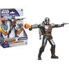 Star Wars Hasbro star wars, il mandaloriano action fx - action figure da 15 cm con effetti sonori, giocattoli interattivi per bambini e bambine dai 4 anni in su