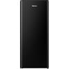 Hisense RR220D4BBE - Frigorifero autoportante retrò, capacità 165 litri con contenitore per ghiaccio a 4 stelle, sbrinamento automatico, portabottiglie per vino, colore nero, classe E, 128 x 51,9 x