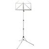 K&M 101 Leggio nero - Leggio per spartiti estensibile 65 - 122 cm - base e appoggio metallico pieghevole