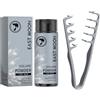 Henjunu Polvere texturizzante per capelli maschili + Pettine texturizzante, Fluffy Hair Powder con effetto opaco, pettine per ricci, pettine per capelli a denti larghi volumizzante - Look naturale