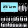 TOMICCA 510 Pezzi Suggerimenti per Unghie Artificiali Ultra Corti Squoval Gel Tips per Unghie in Gel, Punte per Unghie, Unghie Finte, Suggerimenti Semi-Matt per Unghie, Suggerimenti per Unghie Full