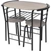 vidaXL Set da Bar 3 pz Tavolino e Sgabelli da Colazione Sedie Angolo Cucina