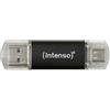 Intenso Twist Line 32 GB - Chiavetta USB Dual 3.2 Gen 1x1, USB-C e USB-A, 70 MB/s, antracite